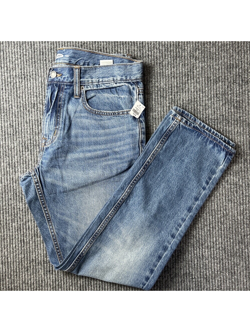 NWT Old Navy Jeans Women's Slim Straight Mid Rise Blue Denim W32xL30